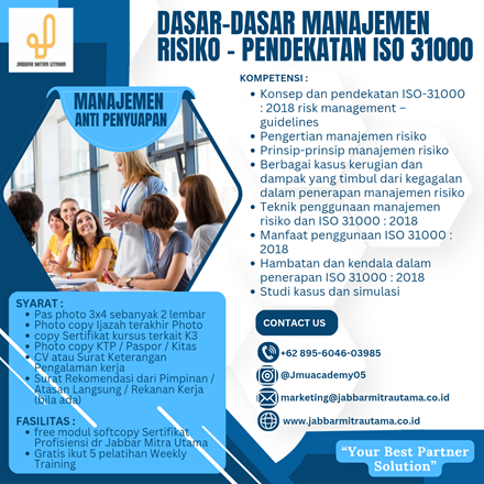 Dasar-Dasar Manajemen Risiko - Pendekatan ISO 31000